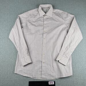 Eton Contemporary Shirt 17 Colorful Check Casual Button Up Long Sleeve Mens